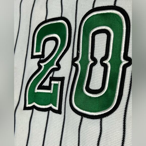 Vintage Delong MiLB Game Used # 20 Minor League Baseball Jersey Men 44 LARGE - Picture 3 of 7
